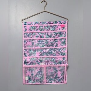 Lilly Pulitzer Tropical Pink Hanging Jewelry or makeup 💄 Organizer New Condition
